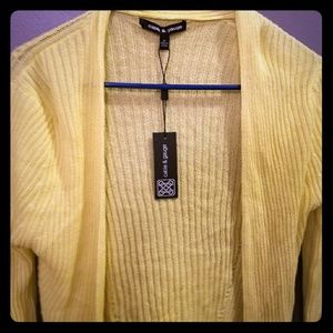 Cable and gauge cardigan